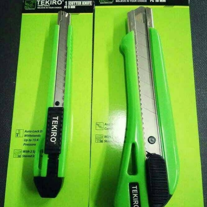 

KODE I63P TEKIRO PISAU CUTTER SET 2 PCS