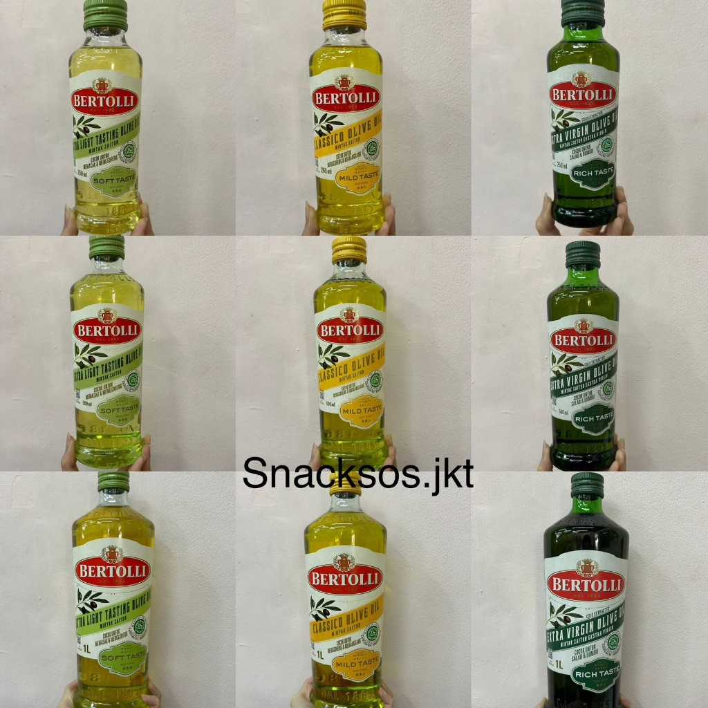 

BERTOLLI CLASSICO OLIVE OIL / EXTRA LIGHT OLIVE OIL / EXTRA VIRGIN MINYAK ZAITUN