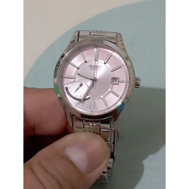 jam casio cewek original second