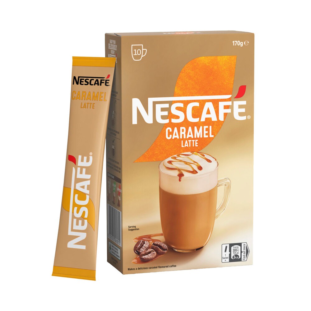 

Nescafe Caramel Latte Coffee Sachets | 10 pack Australia