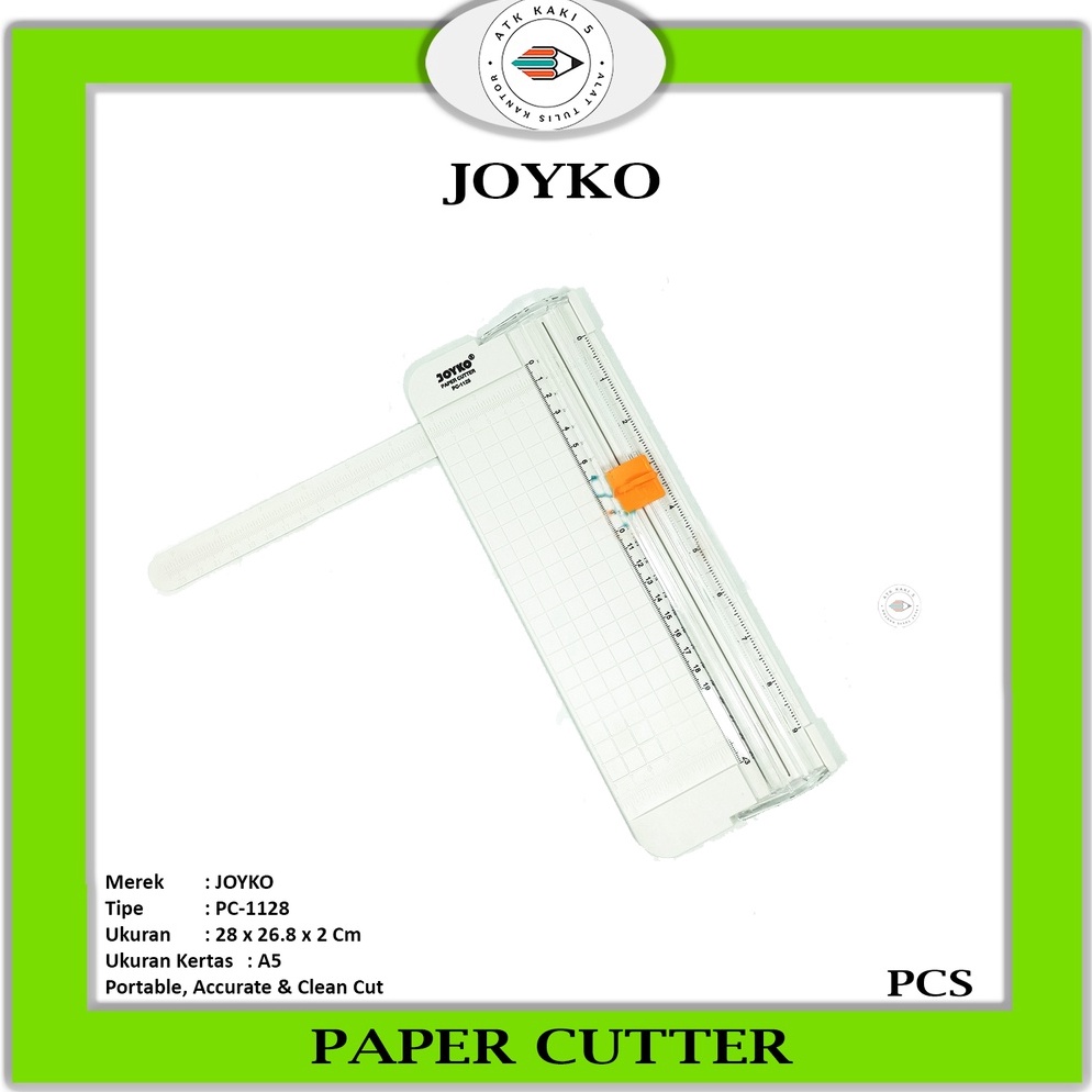 

KODE H54U JOYKO Paper Cutter PC 1128 Alat Pemotong Kertas Pcs