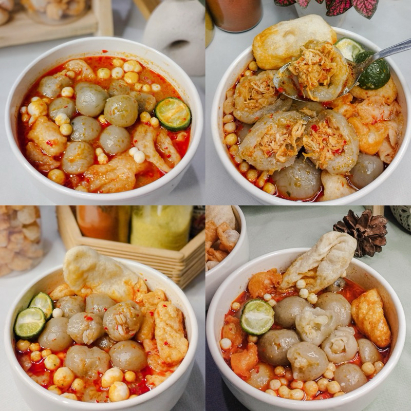 

Paket Baso Aci Mix (original 2, ayam suwir 1, tulang rangu 1, gajih 1)