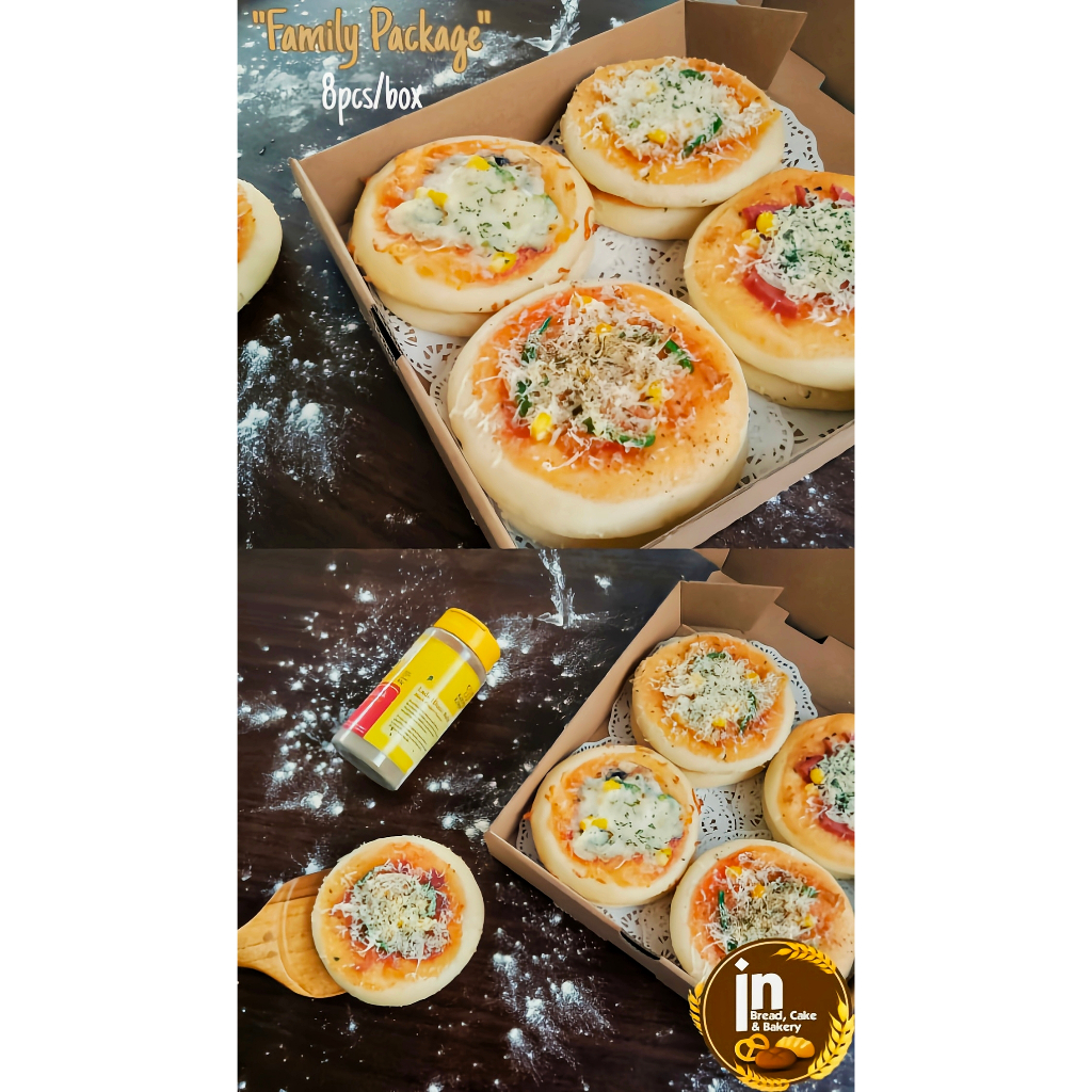 

In bakery Pizza family packaging isi 8 pcs