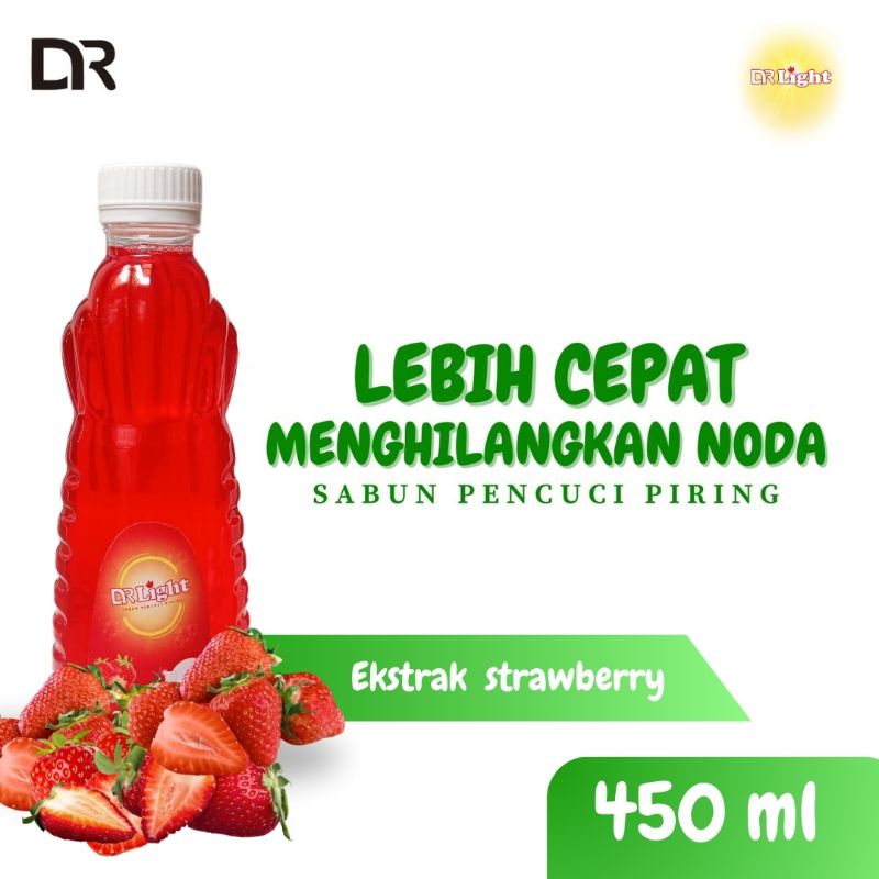 Sabun Cuci Piring 450ML Sabun Cuci Piring Ekstra Strawberry Sabun Pencuci Piring Bersihkan Lemak 450