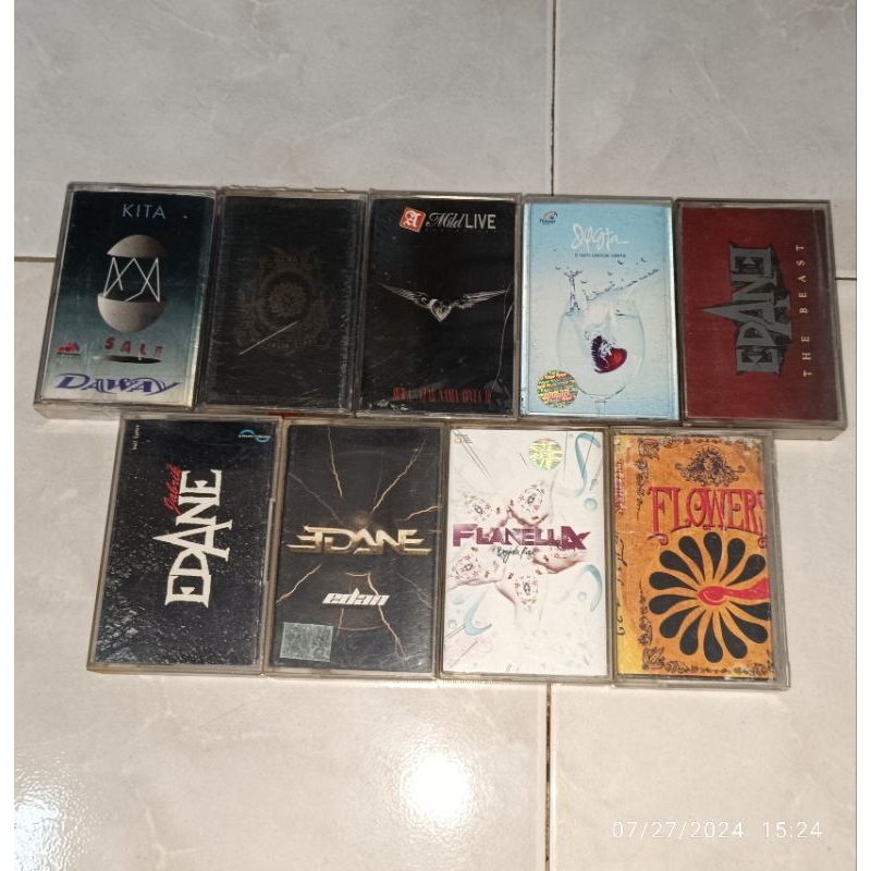 Kaset Pita Indonesia DAWAY-Kita / DEWA-Republik Cinta / DEWA-Atas Nama Cinta II / DYGTA-5 Hati Untuk