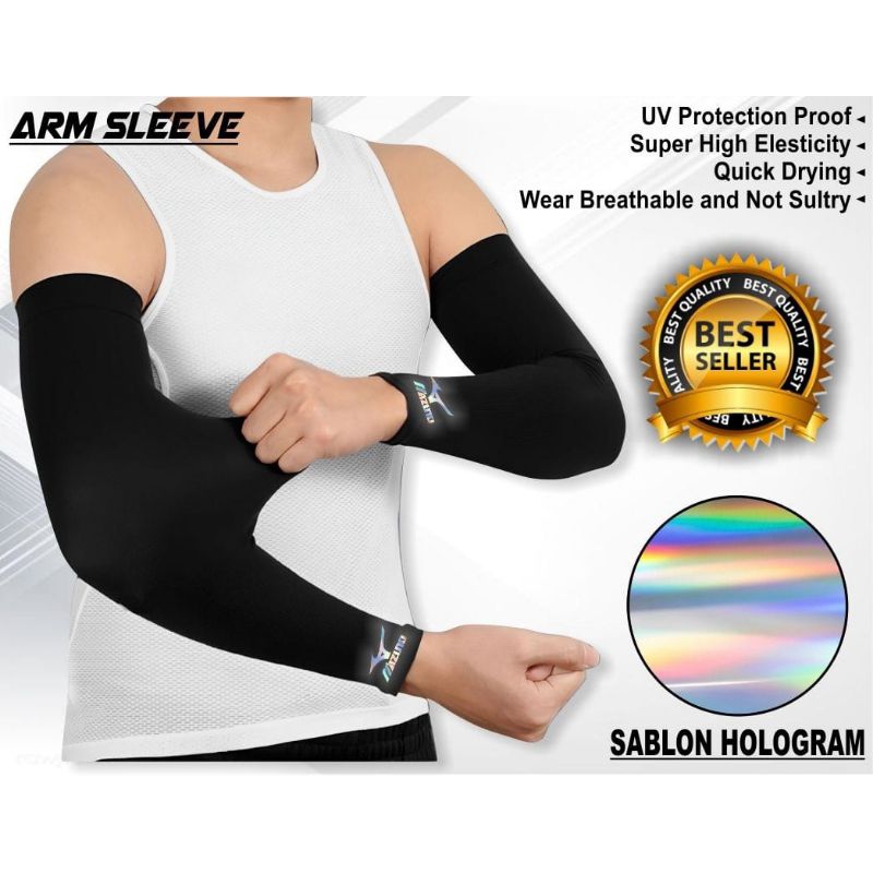 Manset Tangan Arm Sleave Tangan Deker Tangan Olahraga Outdoor Voli Badminton Lari Running Futsal Pel