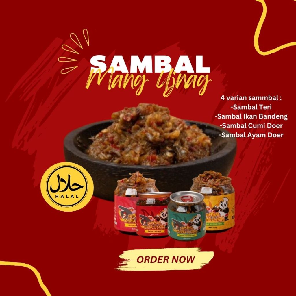 

SAMBAL MANG UJANG ,100% HALAL TANPA BAHAN PENGAWET(200g)