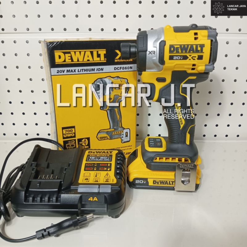 DEWALT DCF860N IMPACT DRIVER CORDLESS BRUSHLESS 20V BOR OBENG BATERAI DEWALT DCF 860