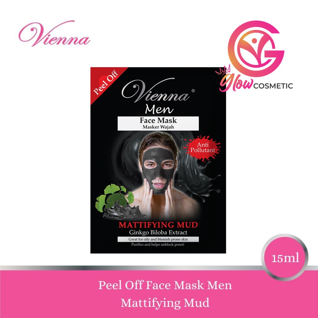 VIENNA MEN FACE MASK MATFYING MUD - 15 ML ( EXP MAR 2025)