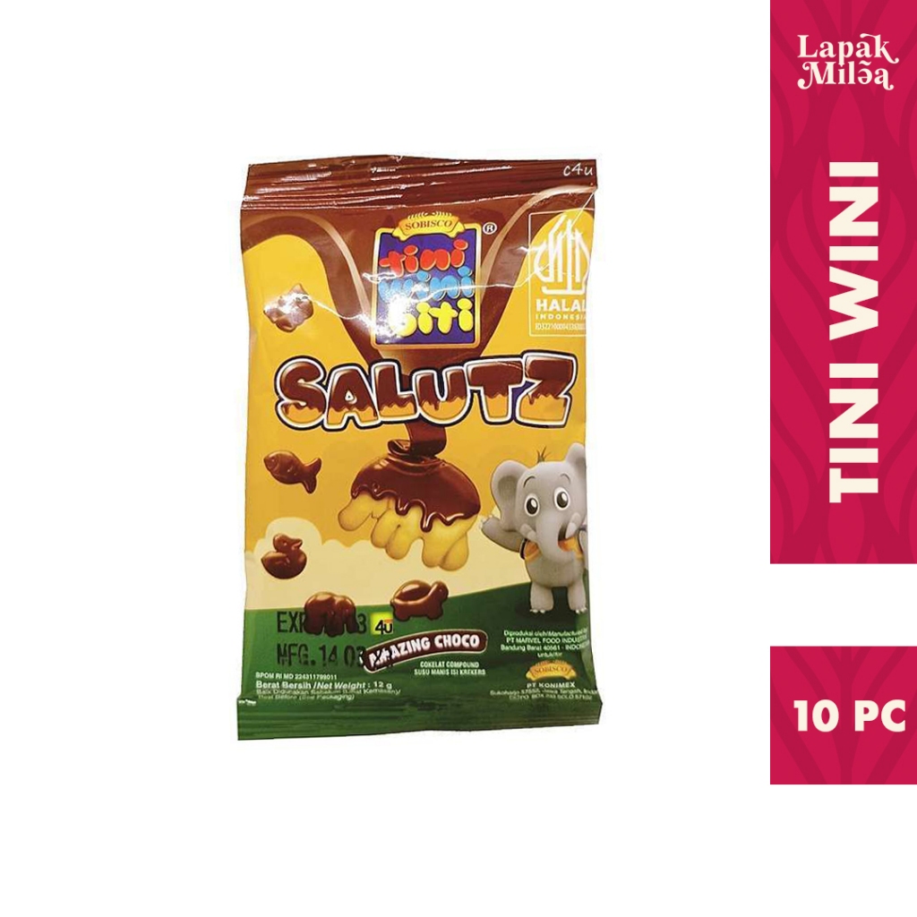 

Tini Wini Biti - Biskuit Salutz Biskuit Selimut Coklat Isi 10pc
