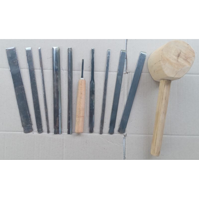pahat ukir paket ekonomis 11 bj 75.000 | pahat ukir murah | pahat ukir komplit | pahat ukir set | pa