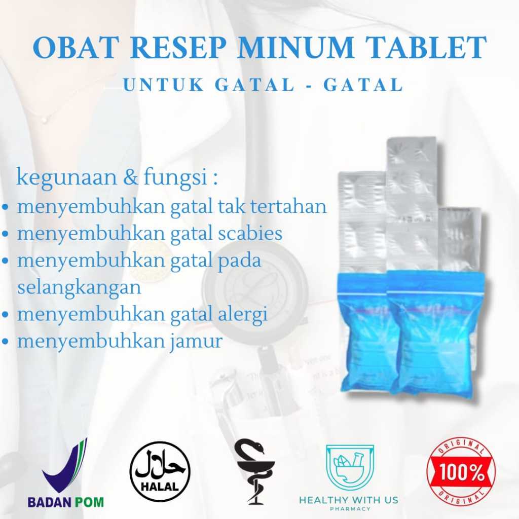 100% Original Obat Minum Resep Untuk Mengobati Penyakit Gatal-Gatal Dan Masalah Kulit (BISA COD)