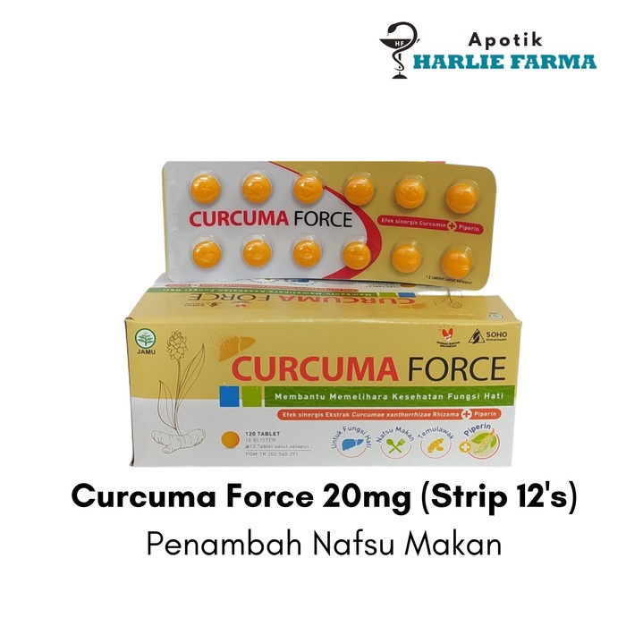 Curcuma Force Tablet Strip isi 12 FCT - Suplemen Vitamin