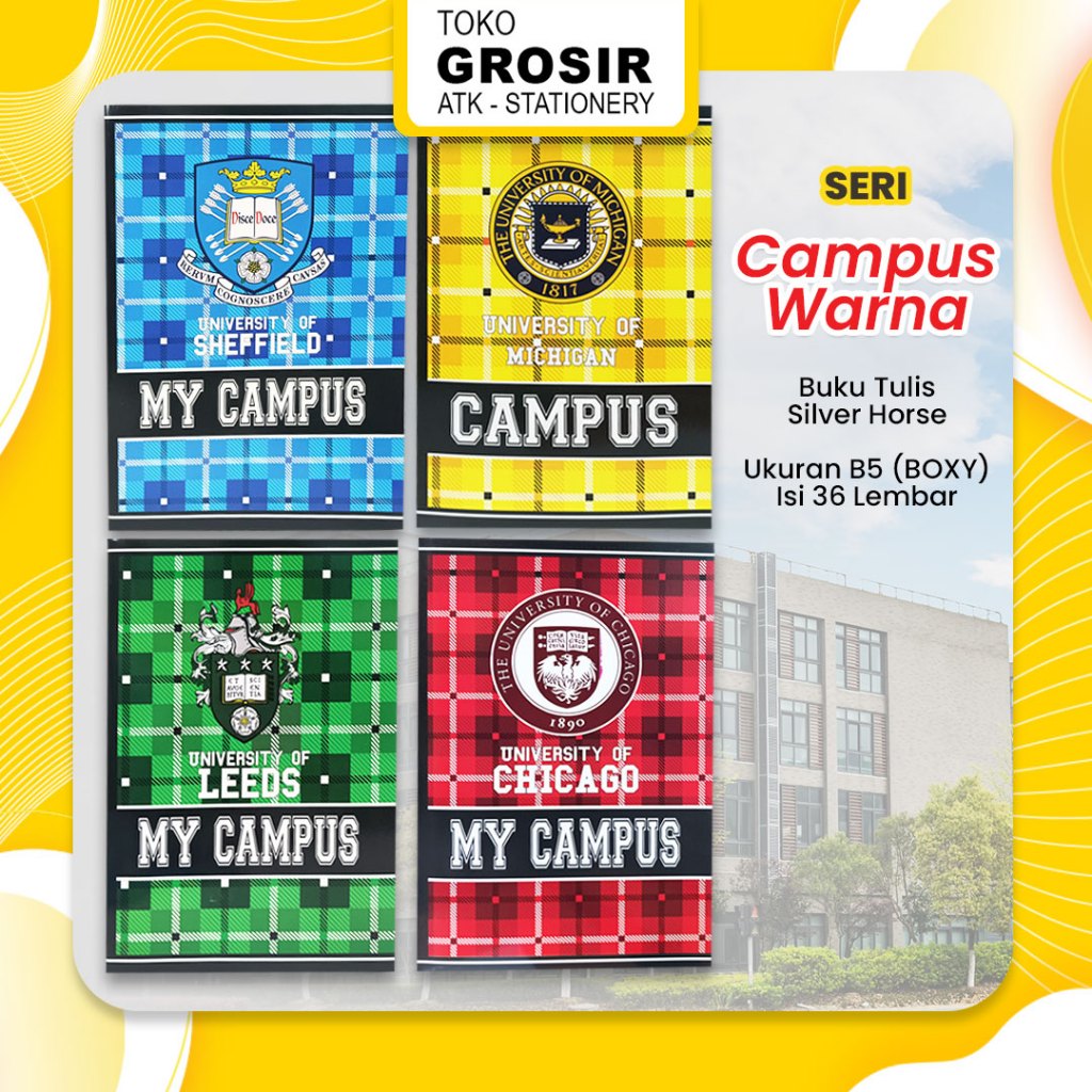 

Buku Tulis Boxy B5 Silver Horse 36 Lembar 1 Pack ( Isi 5 pcs) / Buku Tulis Ukuran BOXY Silverhorse