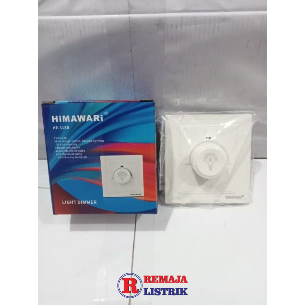 HIMAWARI LIGHT DIMMER SAKLAR DIMER TEMBOK LAMPU AC 220V