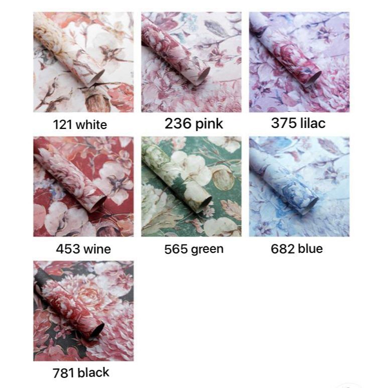 

FLOWER 3D PATTERNED / CELLOPHANE MOTIVE BUNGA 3 DIMENSI