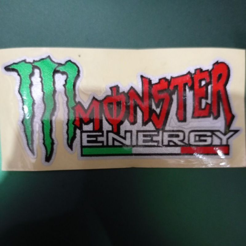 

stiker gambar tulisan monster energy