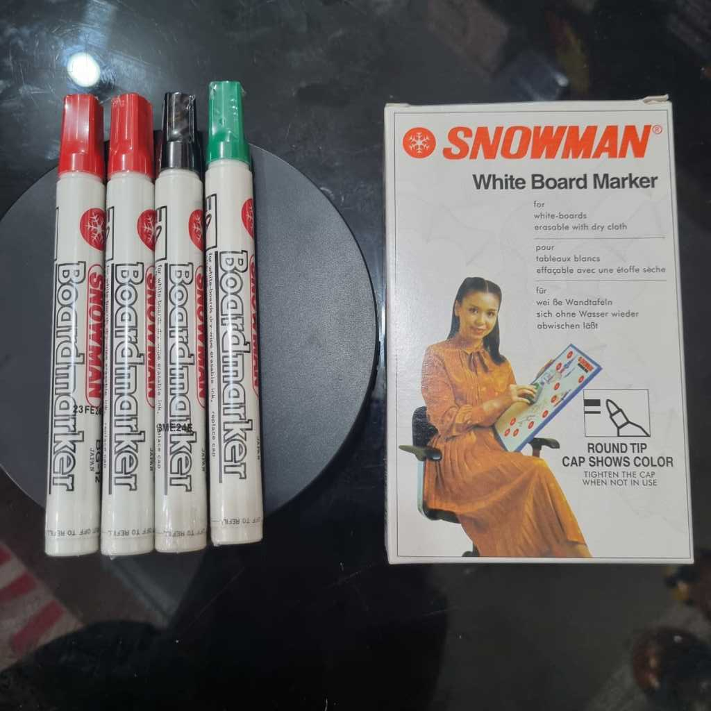 

SPIDOL PAPAN TULIS / SNOWMAN WHITEBOARD MARKER BESAR BG-12 100% ORIGINAL!!