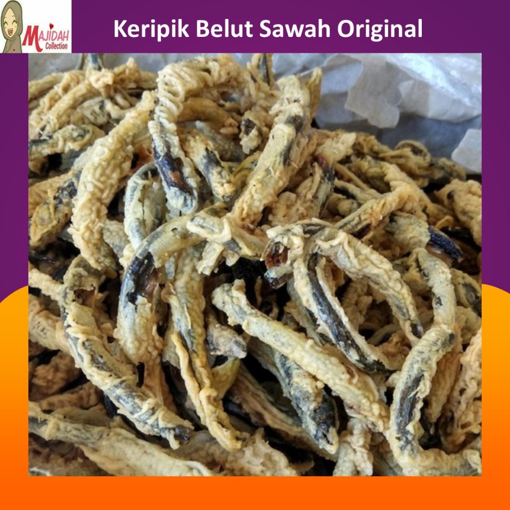 

Keripik Belut Sawah Renyah Gurih Krispi Premium 1 kg - BELUT SAWAH ASLI
