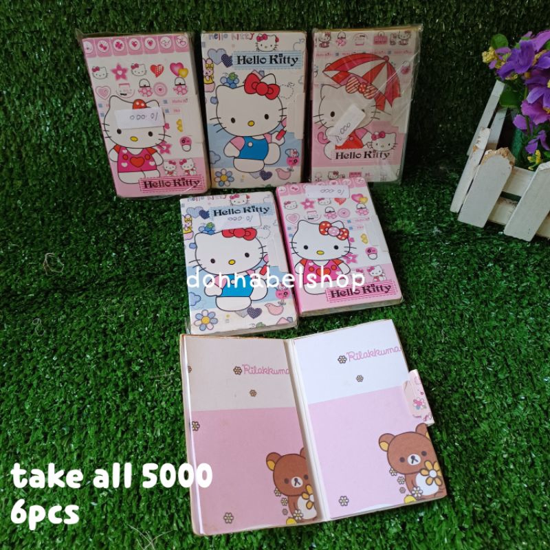 

PAKET 3 POST IT | JOURNAL STICKER | JOURNAL BOOK | MEMOPAD LUCU | NOTES MINI