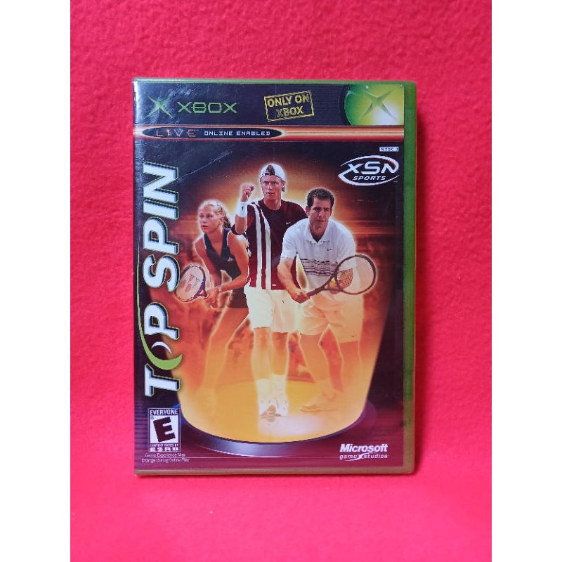 CD Game Original XBOX/XBOX CLASSIC - TOP SPIN (kondisi baru masih segel)