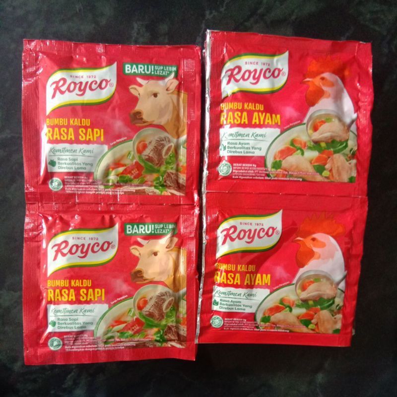 

ROYCO KALDU BUBUK RASA AYAM DAN SAPI KEMASAN SACHET 8GR