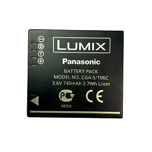 Baterai Lumix S106C/BCF10 untuk Kamera Panasonic Lumix DMC-TS1 DMC-TS2 DMC-TS3