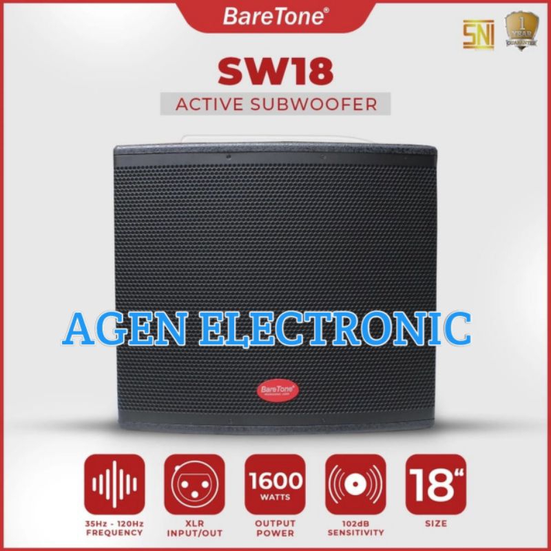 Speaker Subwoofer Baretone Sw18 Original Subwoofer 18inch