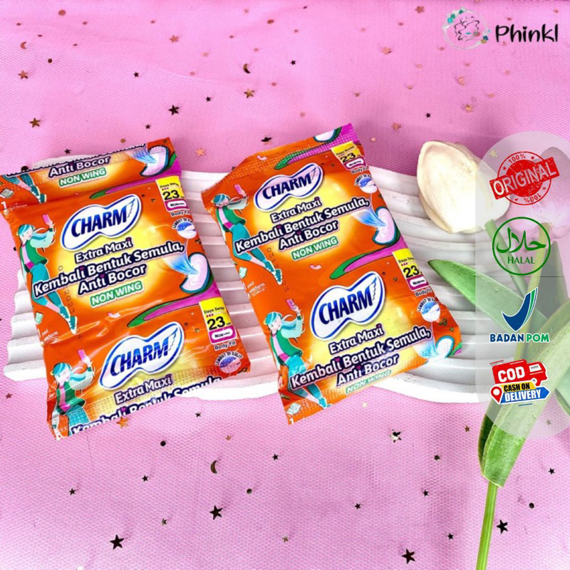 `ღ´ PHINKL `ღ´CHARM Sachet renteng per pcs pembalut anti bocor untuk harian day datang bulan