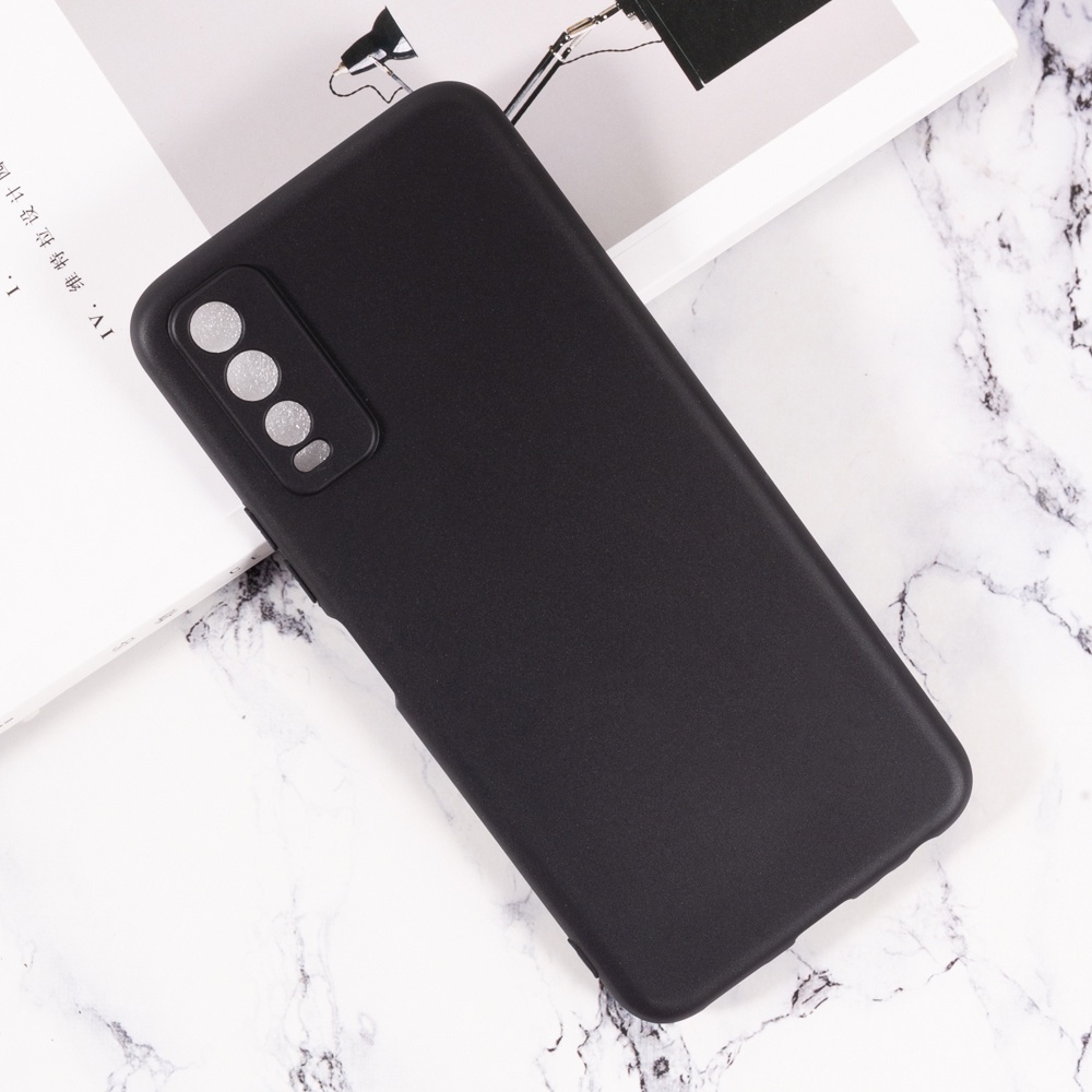 Case Vivo Y12S Y20S Y20i Y20 Case Softcase Black Matte Camera Protection Case Casing Hp Vivo Y12S Y2