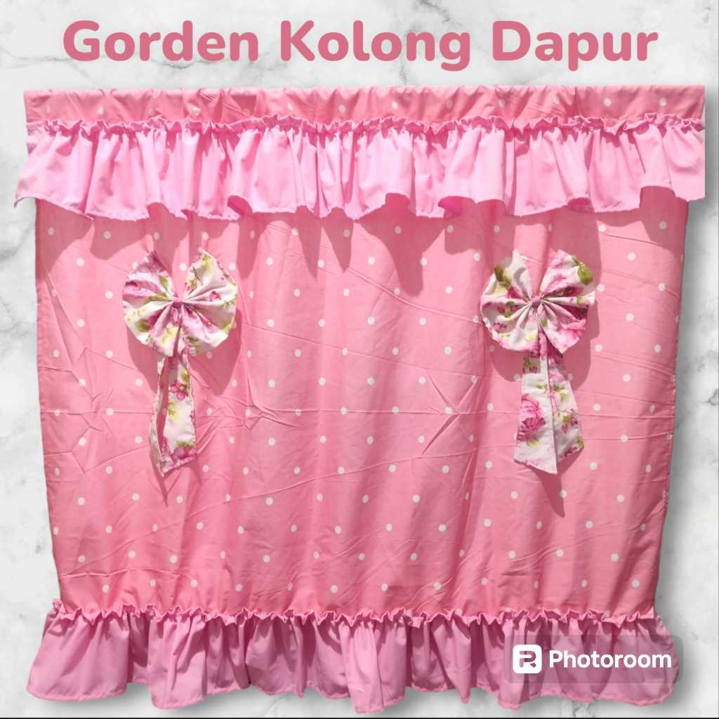 Gorden kolong dapur / gorden meja dapur / gorden kolong / gorden shabby / gorden meja kompor / gorde
