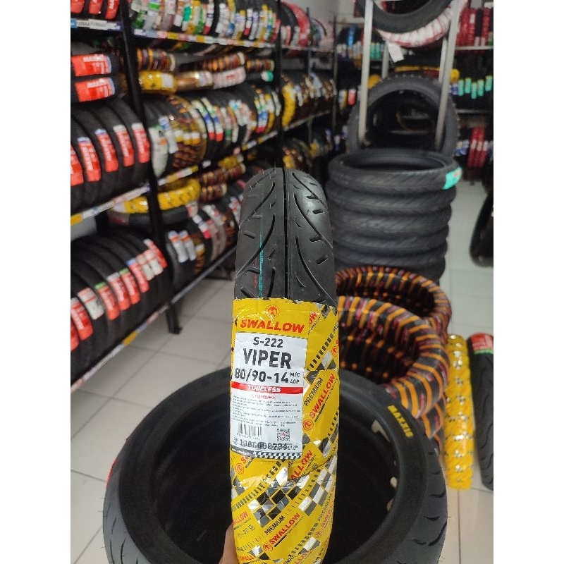 BAN MOTOR MATIC TUBLESS SWALLOW VIPER 80/90-14
