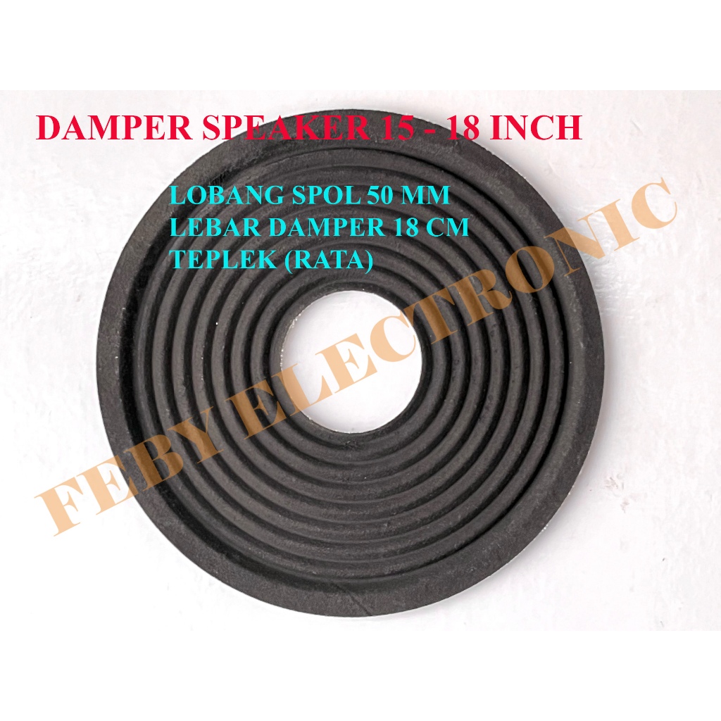 DAMPER SPEAKER 15 - 18 INCH LOBANG 49MM LEBAR 18 CM DEMPER MEMBRAN SPEAKER RATA