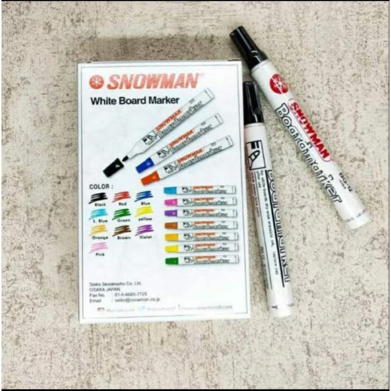 

Spidol Snowman G-12 black satuan