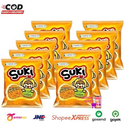 

[ HOKKY ] Suki Stik Ala Jepang Rasa Ayam Kecap Renceng isi 10 15gr Siantar Top Snack Cemilan Anak