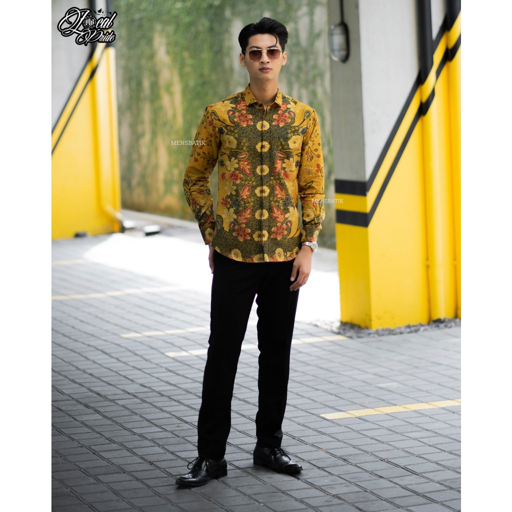 MENSBATIK  -Kusumayudha- batik pria - kemeja batik - batik pria lengan panjang - batik pria modern -