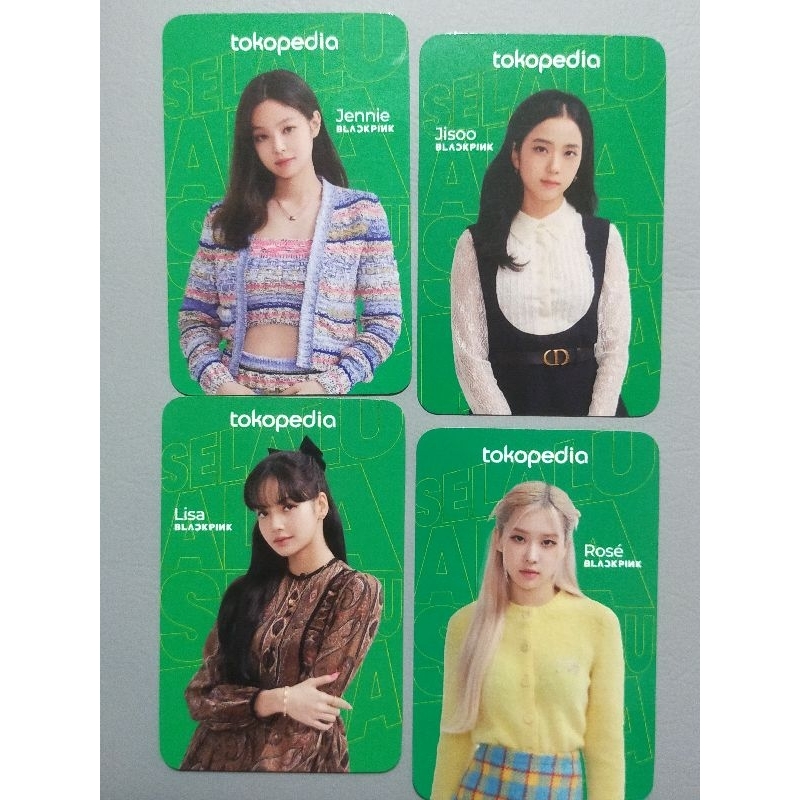 BLACKPINK Photocard Official Toko HIJAU