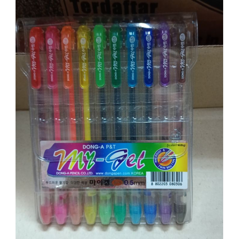 

(10 pcs) pulpen my gell set