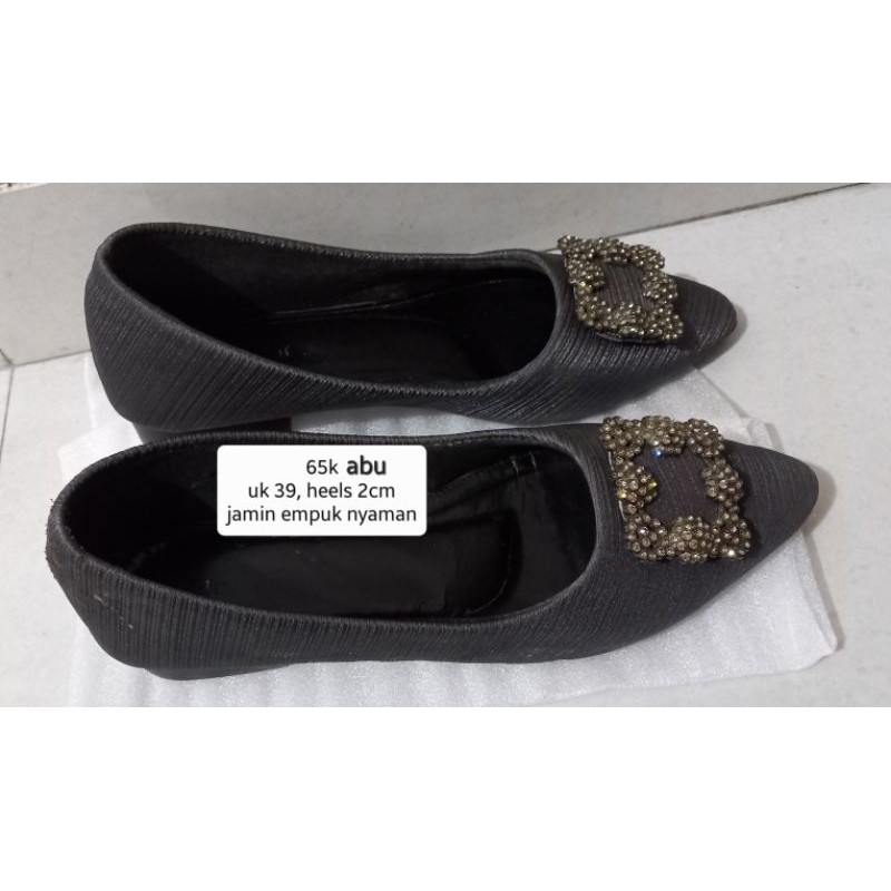 Sepatu Wanita hak tahu 3cm Flatshoes sepatu kantor