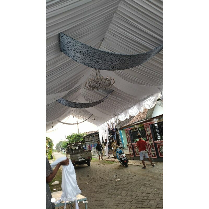 plafon flat/Tenda sisir udah jahitan