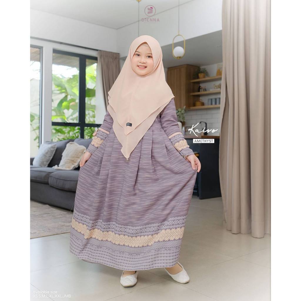 DIENNA KAIRO - GAMIS ANAK DRESS ONLY -KIDS GILR- BAJU ANAK CEWEK MOTIV PRINTING BISA COUPLE SARIMBIT