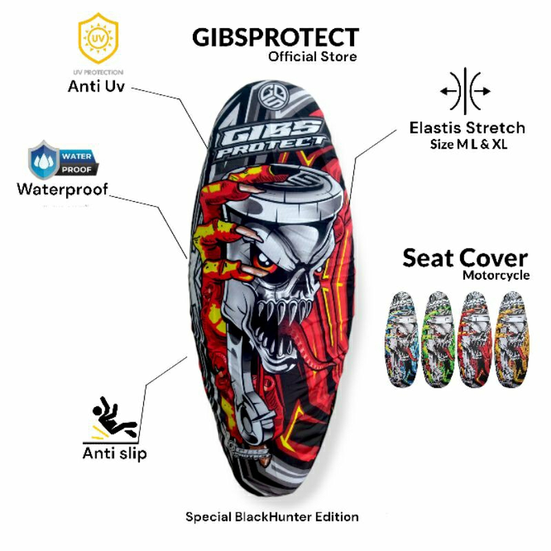 Gibsprotect Cover Jok Motor Aerox Nmax Pcx Adv Vario 160 Sarung Pelindung Jok Motor Anti Air