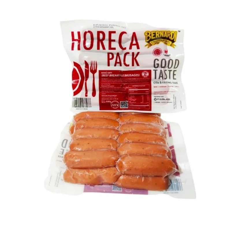 

Bernardi sosis beef horeca 500 gr, sosis sapi dan ayam