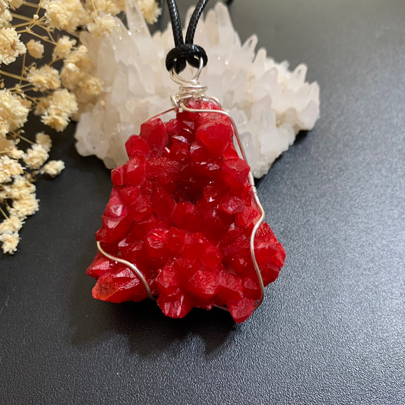 Druzy Necklace / Kalung Druzy / Kalung Cluster / Kalung Batu Druzy / Liontin Batu Druzy