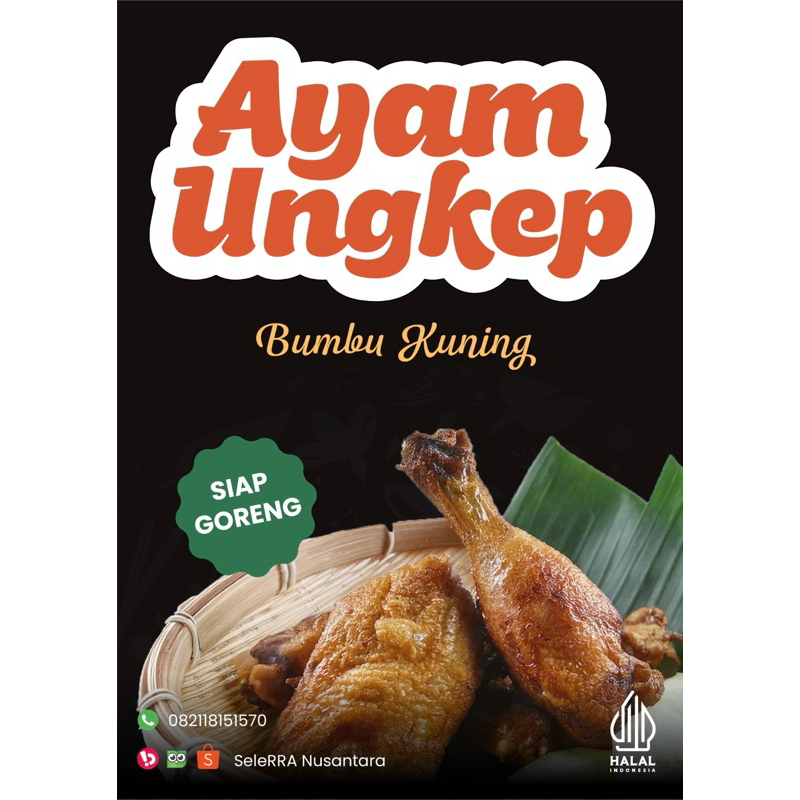 

Ayam Ungkep Bumbu Kuning (Gratis Sambal Bawang)