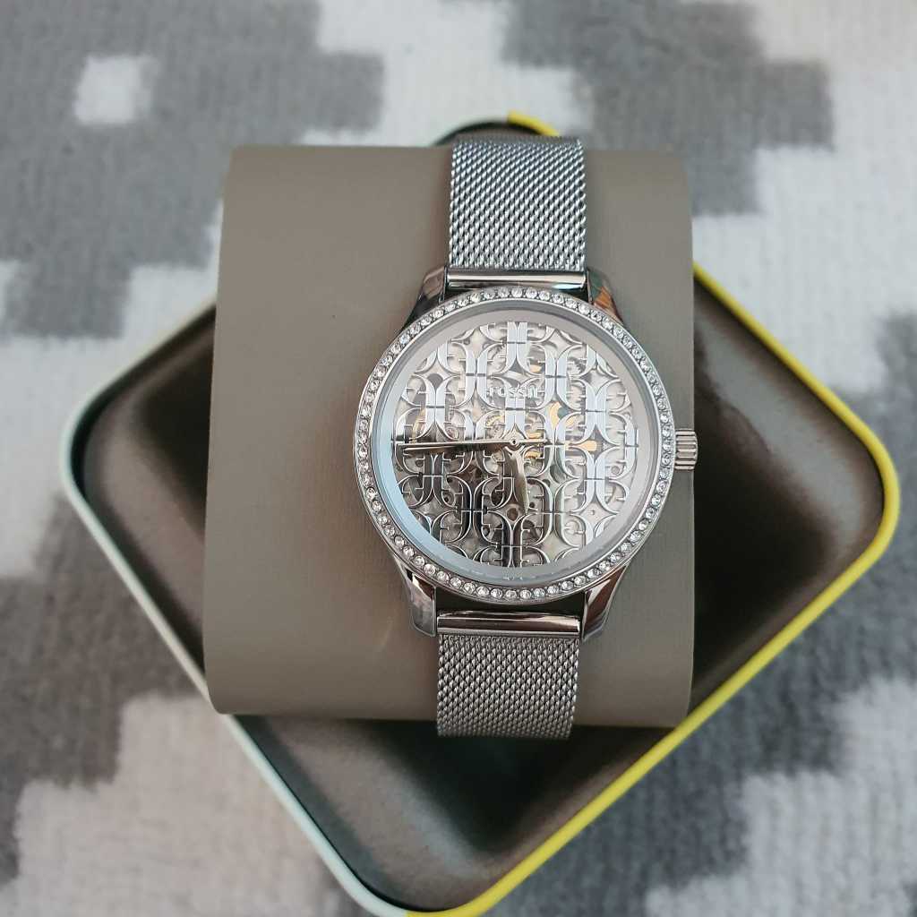 Jam Tangan Wanita FSL Bq3712 Rye Automatic SILVER