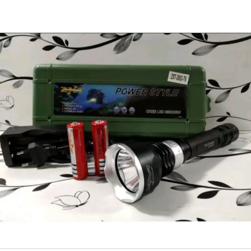 Senter Selam LED ZXT 2803 T6 Super Terang