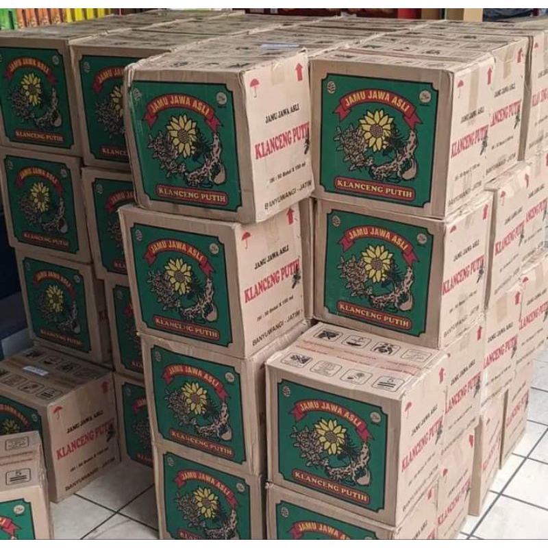 

PAKET HEMAT ONGKIR 1 DUS isi 12 JAMU KLANCENG PUTIH MANIS 600ml ASLI