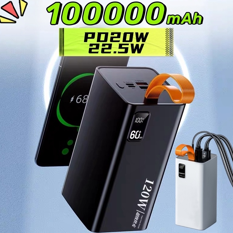 Lagi murah WEIJIEC COD Powerbank Fast Charging 1mAh PD12W QC 3 TypeC Input USB 4 Output Power Bank 1