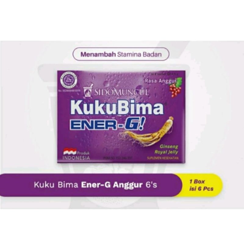 

KUKUBIMA ENER-G RASA ANGGUR 6 X 4.5 GR